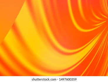 Light Orange vector blurred bright template. Modern geometrical abstract illustration with gradient. The template can be used for your brand book.