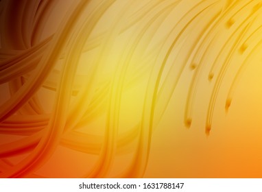 Light Orange vector blurred bright texture. Colorful abstract illustration with gradient. Elegant background for a brand book.