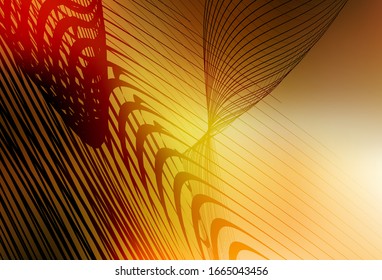 Light Orange vector blurred bright texture. Shining colorful illustration in smart style. Blurred design for your web site.