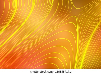 Plantilla brillante vectorial naranja difuminada. Una elegante ilustración brillante con gradiente. Diseño borroso para su sitio web.