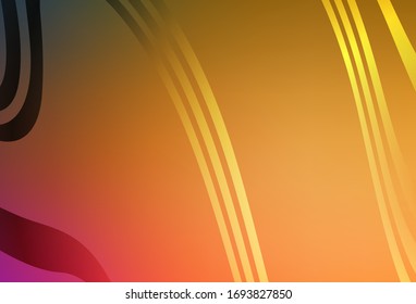 Plantilla brillante vectorial naranja difuminada. Nueva ilustración de color en estilo borroso con degradado. Fondo para un teléfono móvil.