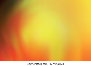 Plantilla brillante vectorial naranja clara borrosa. Nueva ilustración coloreada en estilo borroso con gradiente. Diseño borroso para su sitio web.