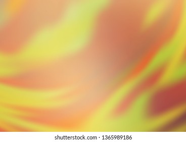 Light Orange vector blurred and colored background. Modern geometrical abstract illustration with gradient. The best blurred design for your business.