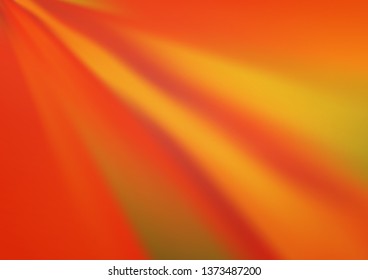 Light Orange vector blurred and colored background. Colorful illustration in abstract style with gradient. A completely new template for your design.