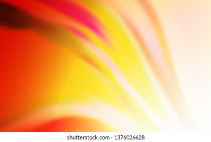 Light Orange vector blurred and colored pattern. A completely new colored illustration in blur style. Blurred design for your web site.