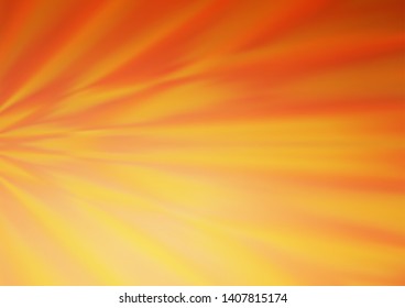 Light Orange vector blurred and colored background. An elegant bright illustration with gradient. The best blurred design for your business.