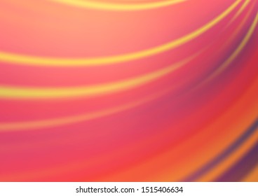 Light Orange vector blurred and colored background. Glitter abstract illustration with an elegant design. The best blurred design for your business.