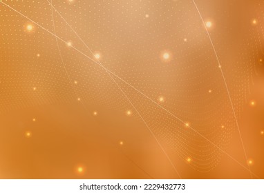 Light Orange vector Blurred decorative design in abstract style with bubbles. Blurred decorative design in abstract style with bubbles. Smart design for business ads.