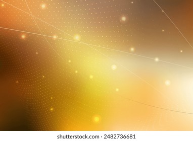 Light Orange vector Blurred decorative design in abstract style with bubbles. Blurred bubbles on abstract background with colorful gradient. Modern template for landing page.