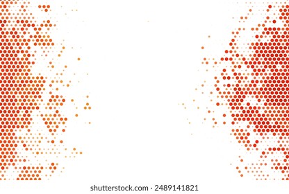 Light Orange vector Blurred decorative design in abstract style with bubbles. Blurred bubbles on abstract background with colorful gradient. Elegant design for wallpapers.