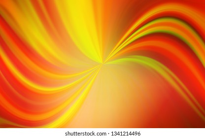 Light Orange vector blurred pattern. Creative illustration in halftone style with gradient. Background for designs.