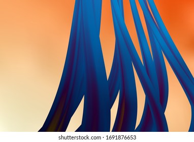 Light Orange vector blurred pattern. Creative illustration in halftone style with gradient. New style for your business design.
