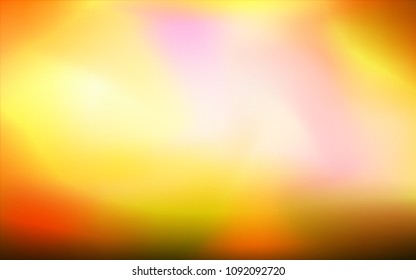 Light Orange vector blurred shine abstract texture. An elegant bright illustration with gradient. The blurred design can be used for your web site.