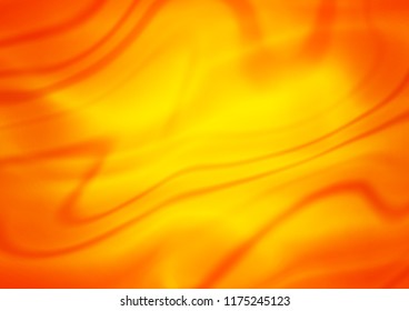 Light Orange vector blurred shine abstract background. Creative illustration in halftone style with gradient. A completely new template for your business design.