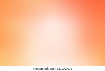 Light Orange vector blurred shine abstract template. Creative illustration in halftone style with gradient. Elegant background for a brand book.