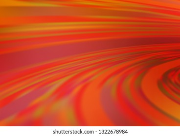 Light Orange vector blurred shine abstract template. An elegant bright illustration with gradient. The background for your creative designs.