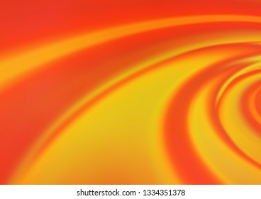 Light Orange vector blurred shine abstract template. A completely new color illustration in a bokeh style. Brand new design for your business.