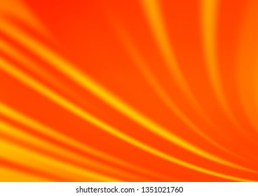Light Orange vector blurred shine abstract template. Creative illustration in halftone style with gradient. A new texture for your design.