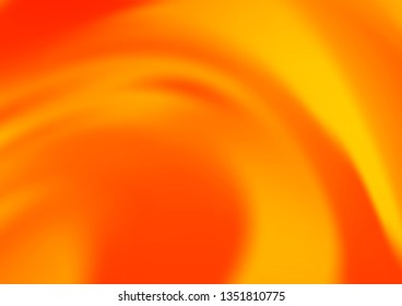 Light Orange vector blurred shine abstract template. A vague abstract illustration with gradient. The best blurred design for your business.