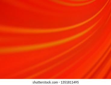 Light Orange vector blurred shine abstract template. A completely new color illustration in a bokeh style. A new texture for your design.