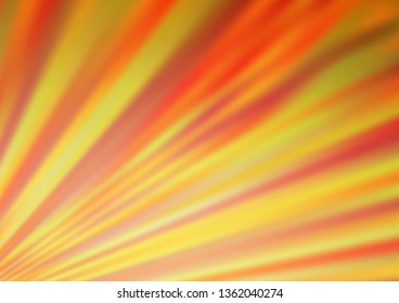 Light Orange vector blurred shine abstract template. Colorful illustration in abstract style with gradient. The template can be used for your brand book.