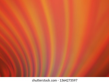 Light Orange vector blurred shine abstract background. Modern geometrical abstract illustration with gradient. A completely new design for your business.