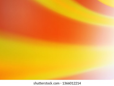 Light Orange vector blurred shine abstract template. A vague abstract illustration with gradient. A new texture for your design.