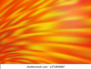 Light Orange vector blurred shine abstract template. Creative illustration in halftone style with gradient. The best blurred design for your business.