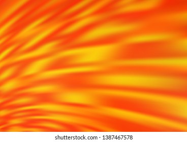 Light Orange vector blurred shine abstract background. A completely new color illustration in a bokeh style. The background for your creative designs.
