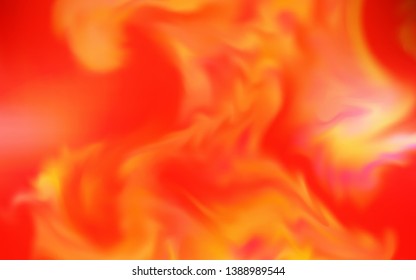 Light Orange vector blurred shine abstract template. An elegant bright illustration with gradient. Smart design for your work.