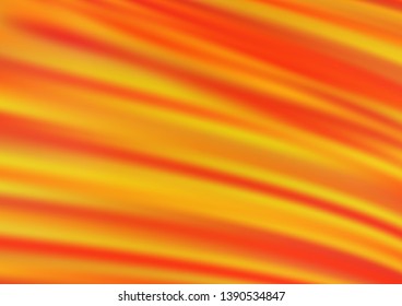 Light Orange vector blurred shine abstract background. Modern geometrical abstract illustration with gradient. The blurred design can be used for your web site.