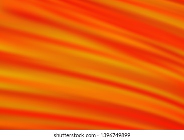 Light Orange vector blurred shine abstract pattern. Colorful illustration in blurry style with gradient. A completely new design for your business.