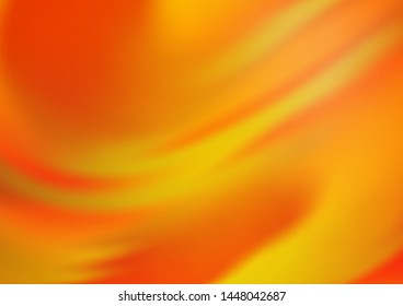 Light Orange vector blurred shine abstract template. Colorful illustration in abstract style with gradient. A completely new template for your design.