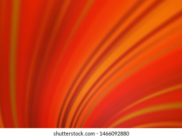 Light Orange vector blurred shine abstract pattern. Glitter abstract illustration with an elegant design. The background for your creative designs.
