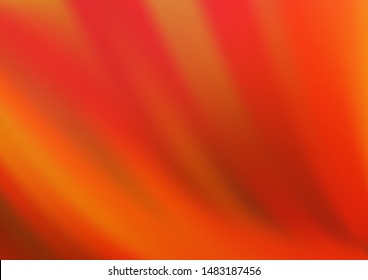 Light Orange vector blurred shine abstract background. Creative illustration in halftone style with gradient. The template for backgrounds of cell phones.