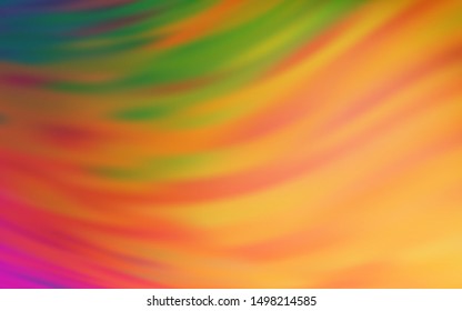 Light Orange vector blurred shine abstract texture. Shining colored illustration in smart style. Background for a cell phone.