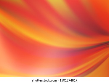 Light Orange vector blurred shine abstract template. Modern geometrical abstract illustration with gradient. A completely new design for your business.