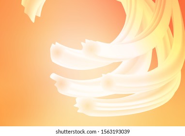 Light Orange vector blurred shine abstract texture. Glitter abstract illustration with gradient design. New way of your design.