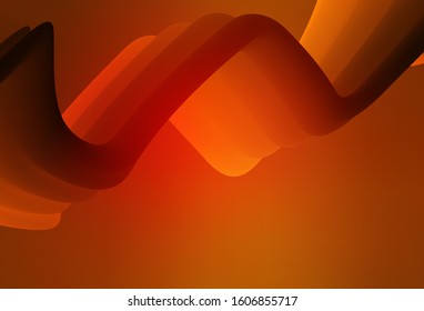 Light Orange vector blurred shine abstract background. Creative illustration in halftone style with gradient. New style for your business design.