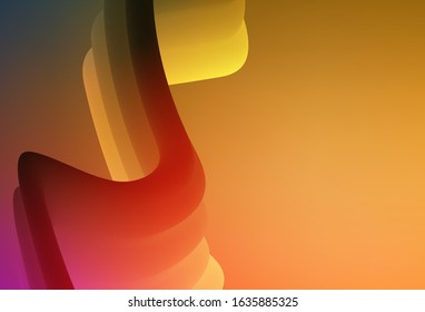 Light Orange vector blurred shine abstract texture. Colorful illustration in abstract style with gradient. Smart design for your work.