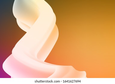 Light Orange vector blurred shine abstract template. Colorful abstract illustration with gradient. Background for designs.