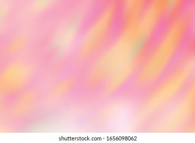 Light Orange vector blurred shine abstract texture. Glitter abstract illustration with gradient design. Elegant background for a brand book.