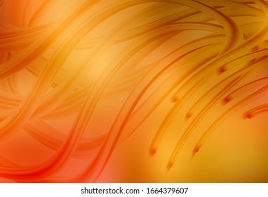 Light Orange vector blurred shine abstract template. Colorful illustration in abstract style with gradient. Smart design for your work.
