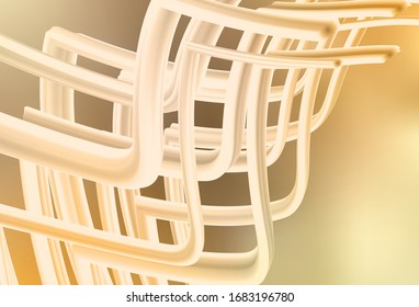 Light Orange vector blurred shine abstract template. An elegant bright illustration with gradient. New way of your design.