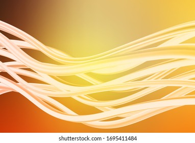 La textura abstracta del vector naranja claro desdibuja el brillo. Ilustración abstracta de color con degradado. Fondo para los diseños.