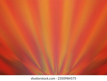 Light Orange vector blurred shine abstract template. A completely new color illustration in a bokeh style. A completely new template for your design.