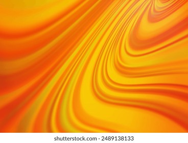 Light Orange vector blurred shine abstract pattern. Creative illustration in halftone style with gradient. The best blurred design for your business.