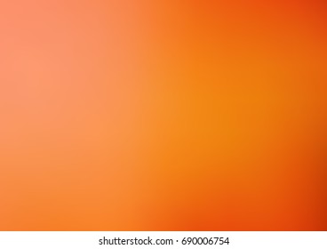 Light Orange vector blurred shine illustration. Brand-new pattern for your business design. Colorful background in abstract style with gradient. 