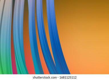 Light Orange vector blurred template. Creative illustration in halftone style with gradient. New way of your design.