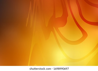 Light Orange vector blurred template. Modern abstract illustration with gradient. Elegant background for a brand book.
